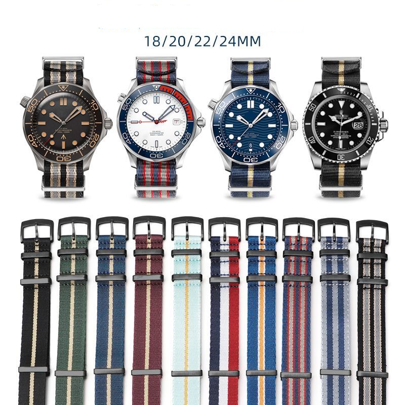 Nylon Nato Strap - Hochwertiges Nylon-Uhrenarmband für OMEGA Seamaster Seiko