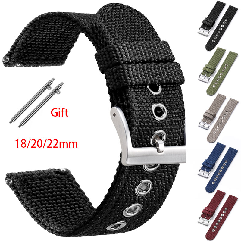 Nylon Nato Strap - Nylonband 18mm 20mm 22mm Band Canvas