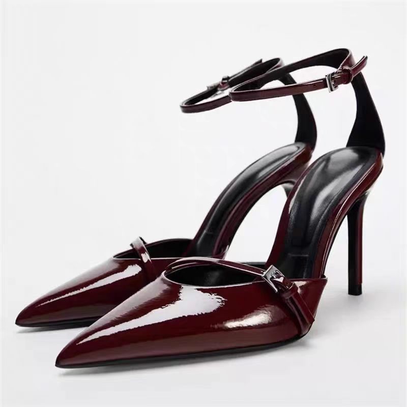 Leather Classic Strap - Sommerliche sexy High-Heel-Sandalen für Damen, klassische