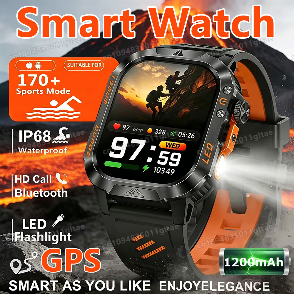Smartwatch X12 - 2026 Neue Militärische Smartwatch für Herren