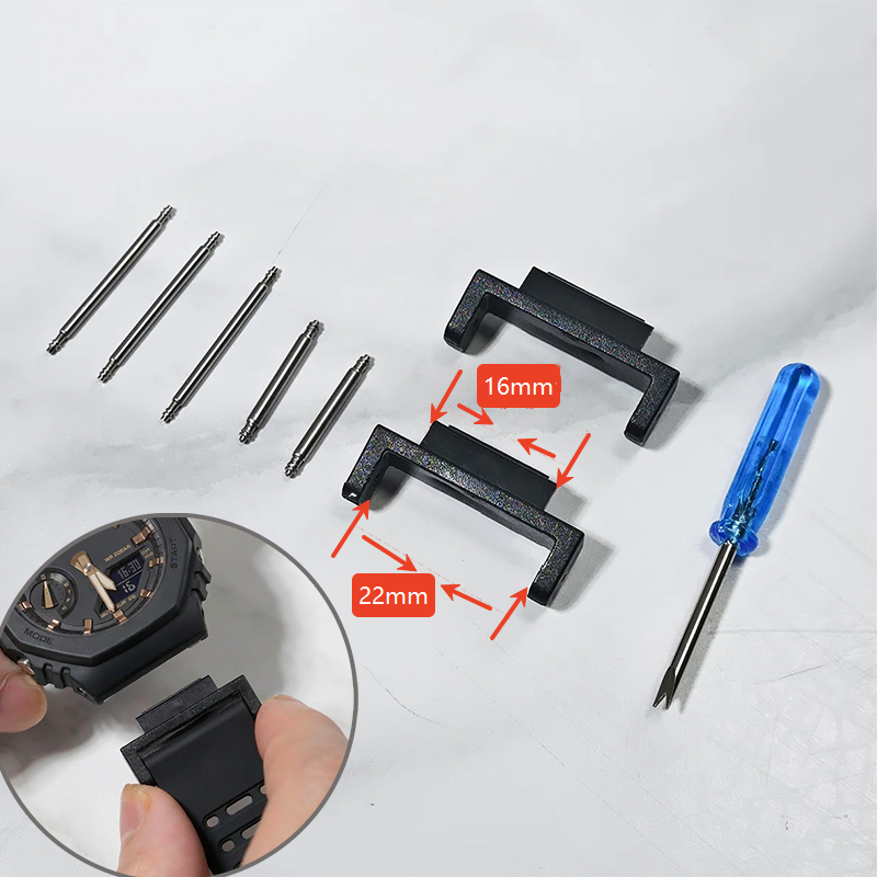 Watch Band Connector - 16 mm PC-Uhrenarmband-Adapter für Casioak DW5600