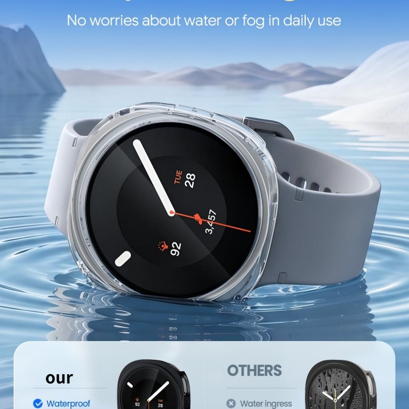 Samsung Smartwatch Accessories - Gehärtetes Glas + Hülle für Samsung