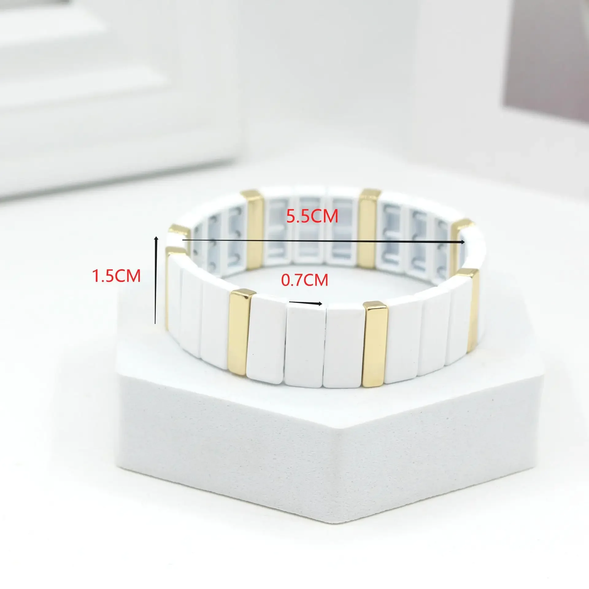 Böhmischen Emaille Weiß Kalten – Ceramic Link Bracelet Bewertung und Preis