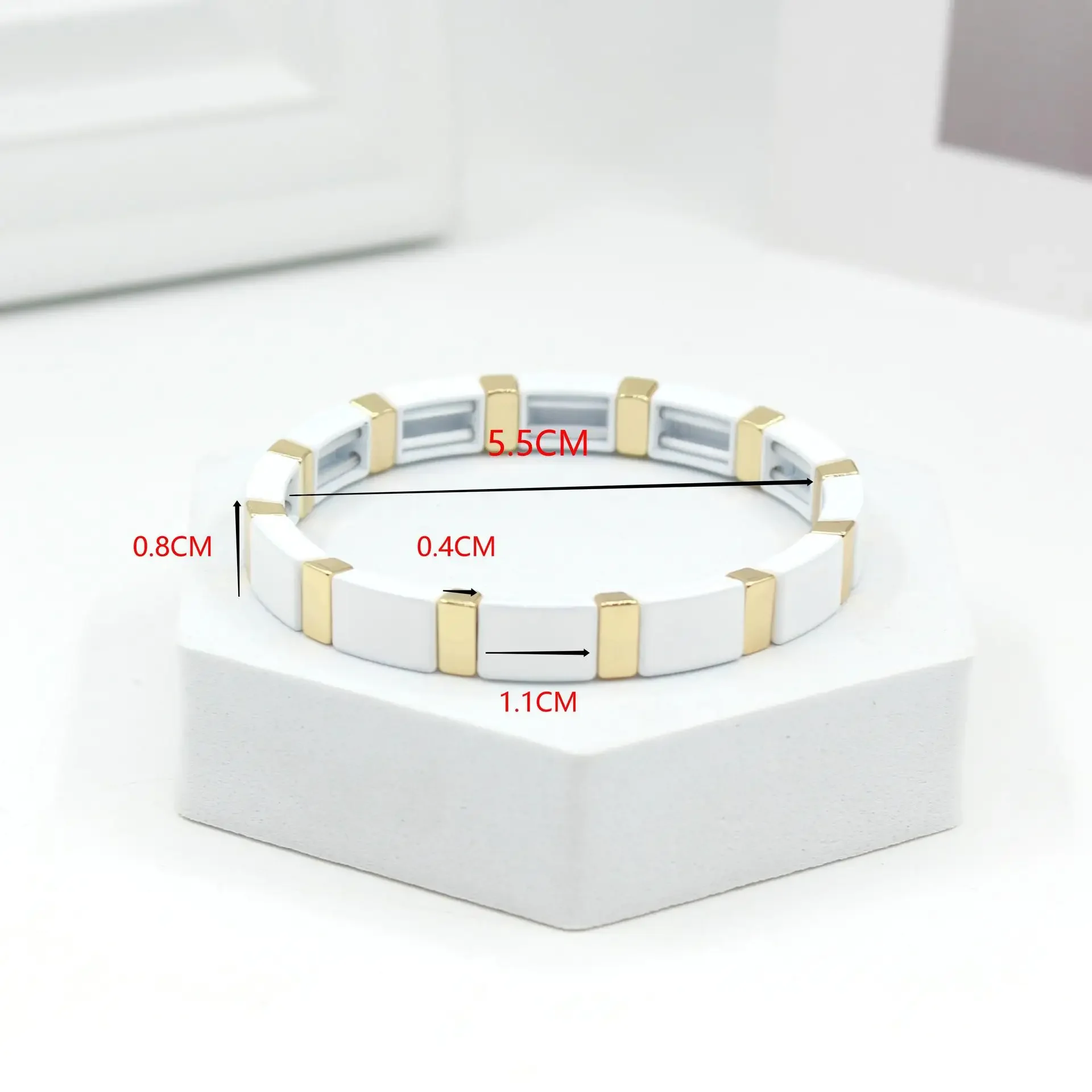 Böhmischen Emaille Weiß Kalten – Ceramic Link Bracelet Bewertung und Preis