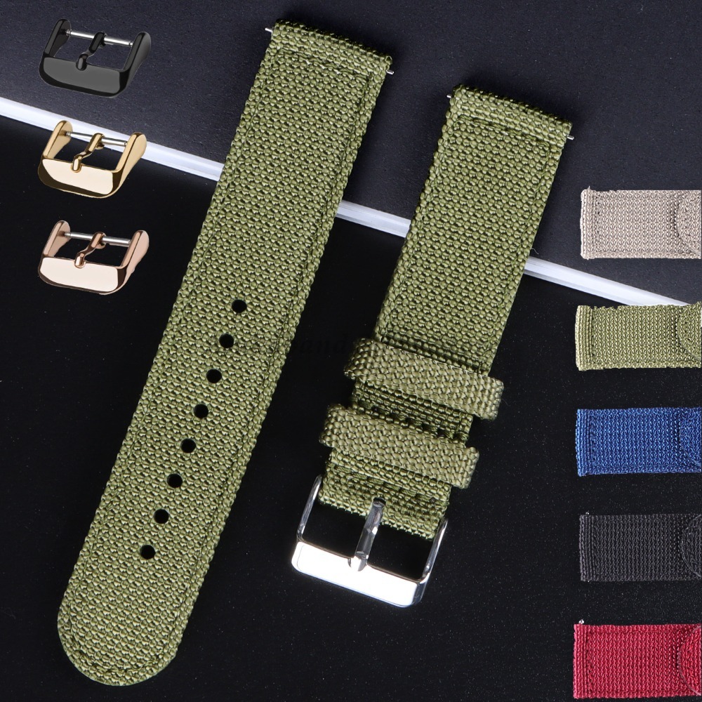 18 20 22 24 mm Nylon-Canvas-Ar – Nylon Nato Strap Bewertung und Preis