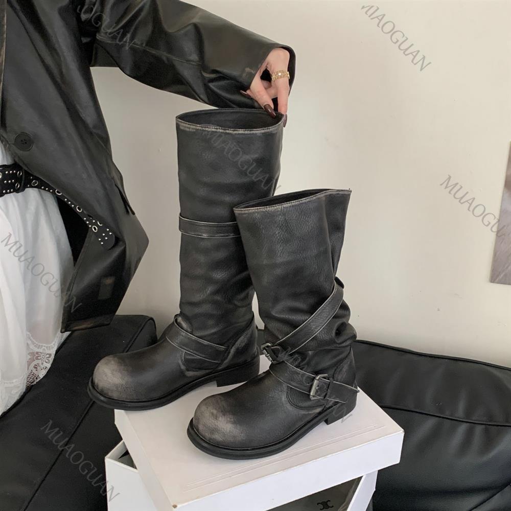 Frühling Herbst Chunky Heel Ob – Leather Classic Strap Bewertung und Preis