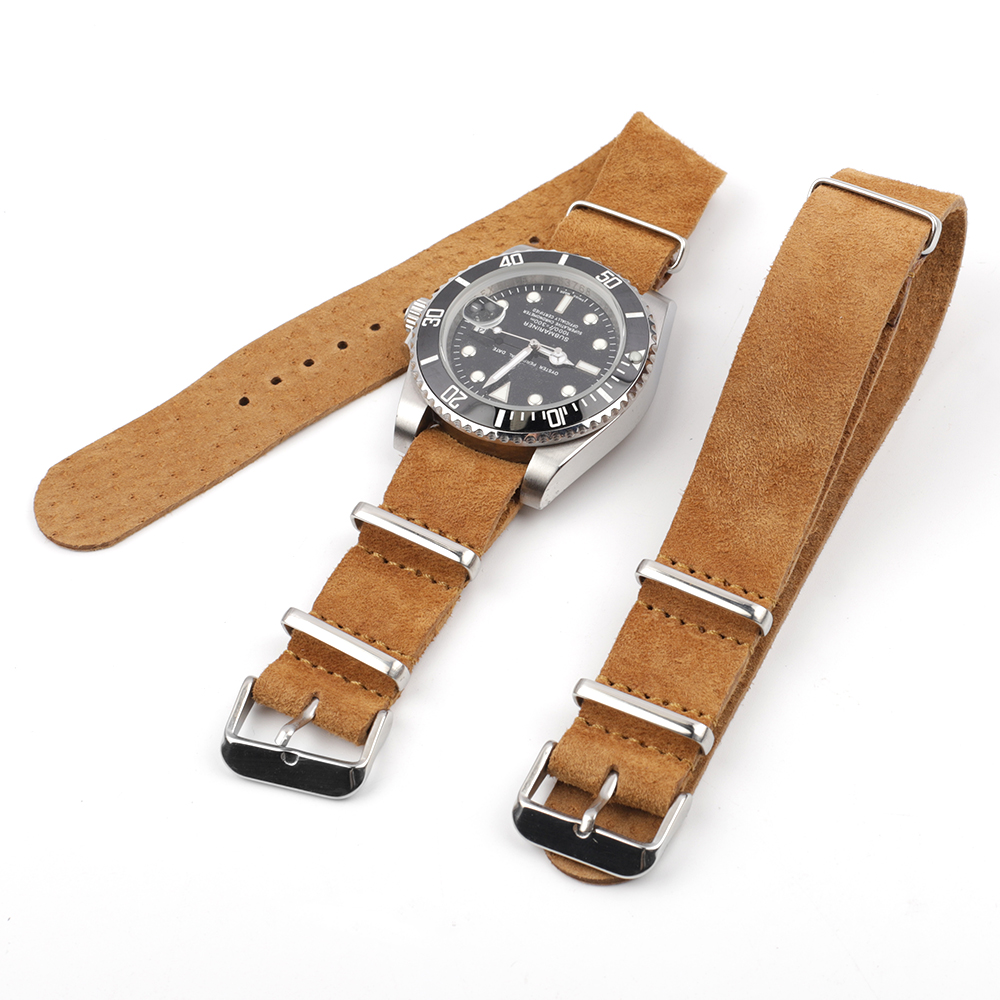 Weiches Retro-Wildleder-Echtle – Nylon Nato Strap Bewertung und Preis