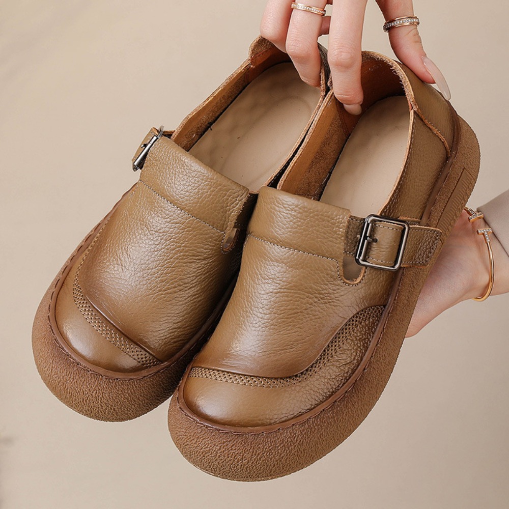 Lässige Einzelschuhe für Damen – Leather Classic Strap Bewertung und Preis