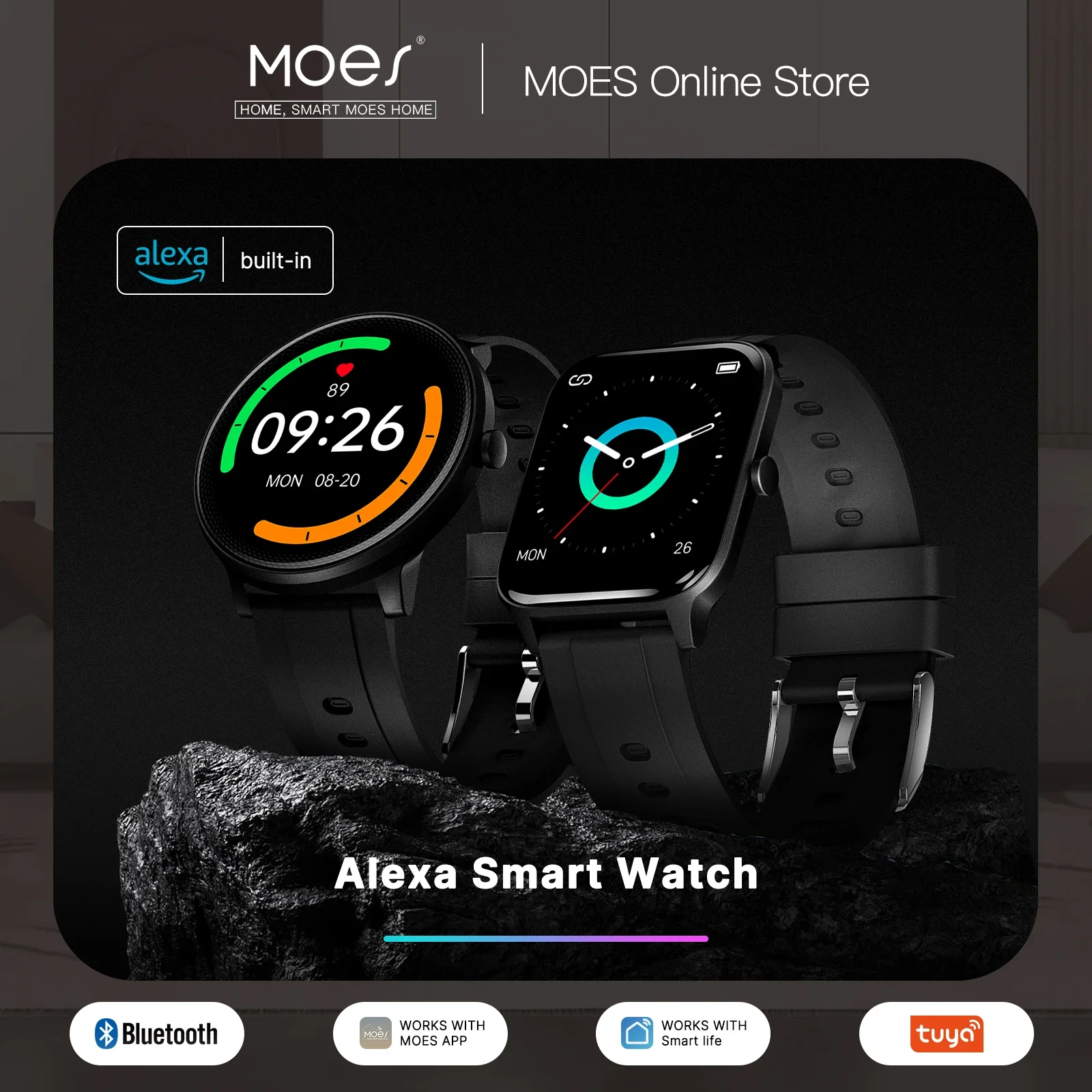 Moes Smart Watch Alexa eingeba – Smartwatch Touch Bewertung und Preis