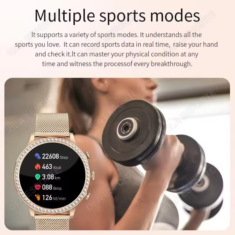 Elegante Damen-Smartwatch mit  – Smartwatch X12 Bewertung und Preis