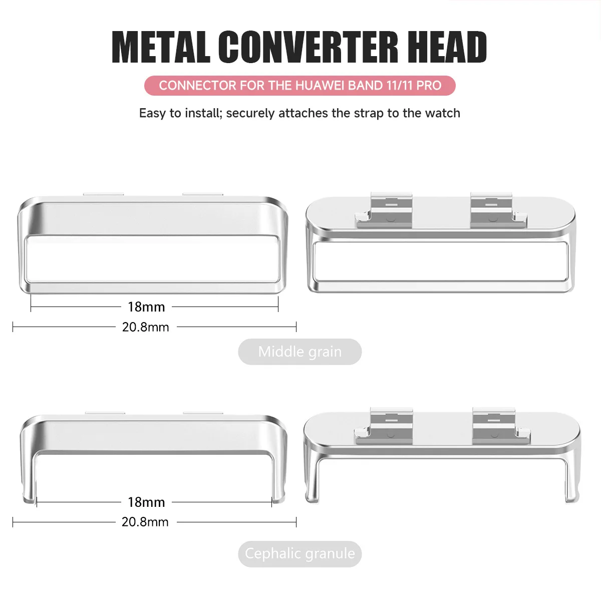 Edelstahl-Metallzubehör für Hu – Watch Band Connector Bewertung und Preis